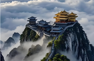 在老君山偶遇彩虹有多幸运  